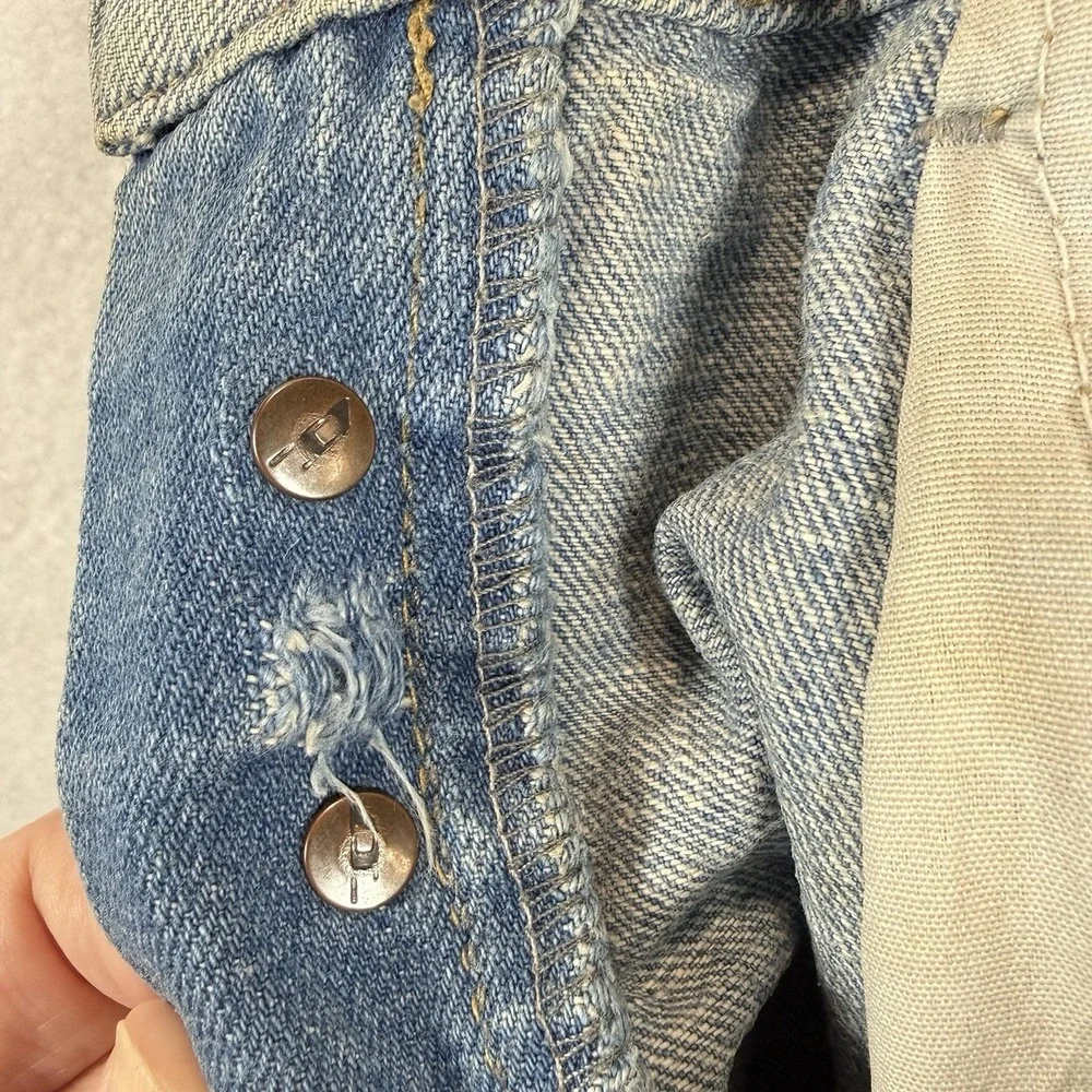 Diesel Jeans Mens 26x34 Straight Leg Elastic Waist Division Patch Vintage Rare‎